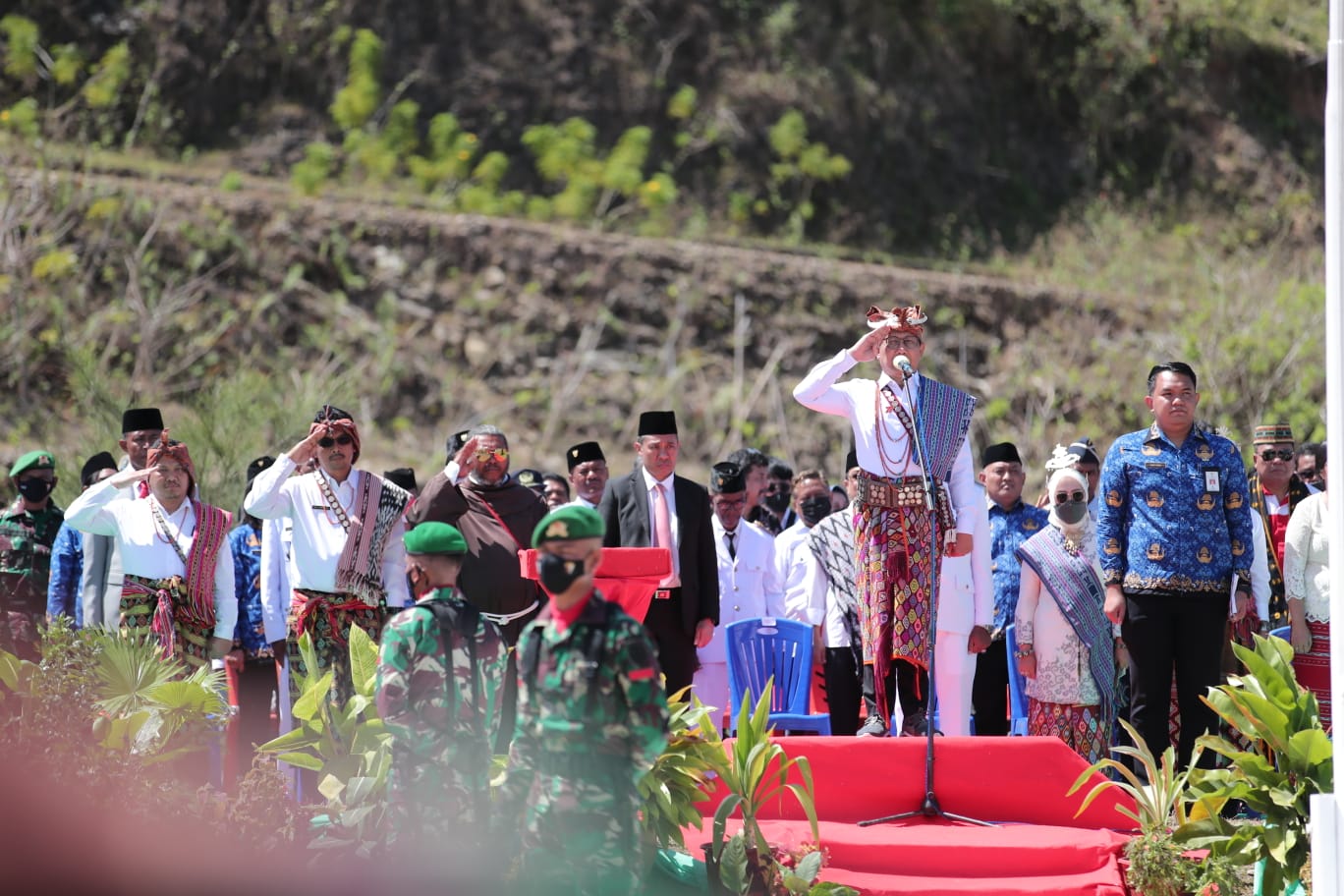 Peringati Hut Ke-77 Kemerdekaan Ri, Mendes Pdtt Gelar Upacara Di Perbatasan Ntt